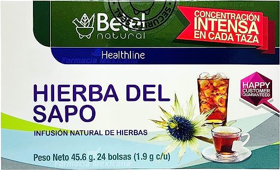 Premium Hierba del Sapo (Mexican Thistle) Tea by Betel Natural - Healthy Detox Like Grandma Used - 24 Tea Bags